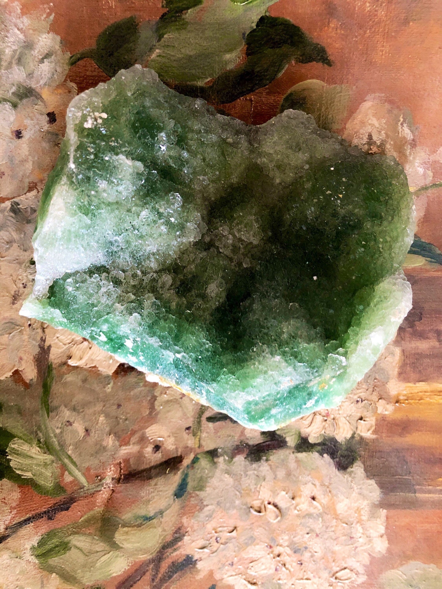 Fluorite green cluster