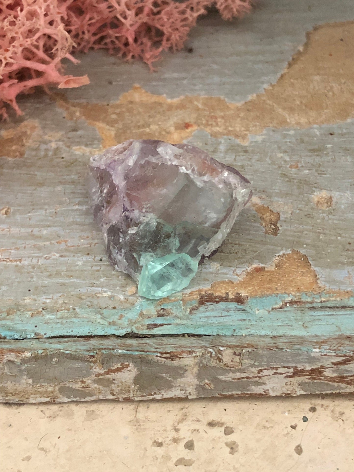 Riemvasmaak Fluorite Orange River South African Green, Clear, Purple.