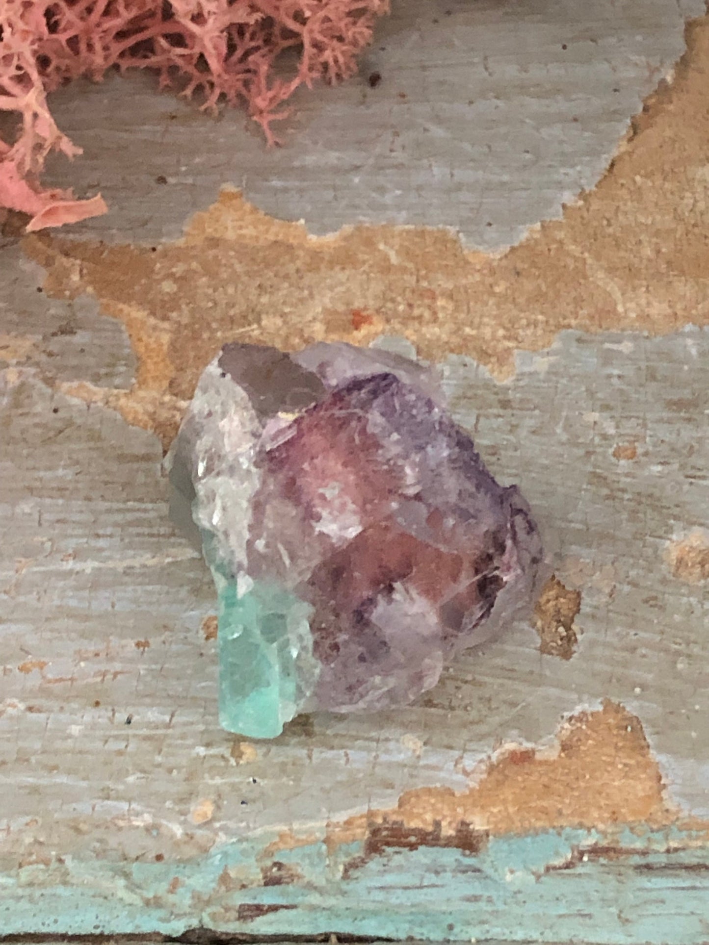 Riemvasmaak Fluorite Orange River South African Green, Clear, Purple.