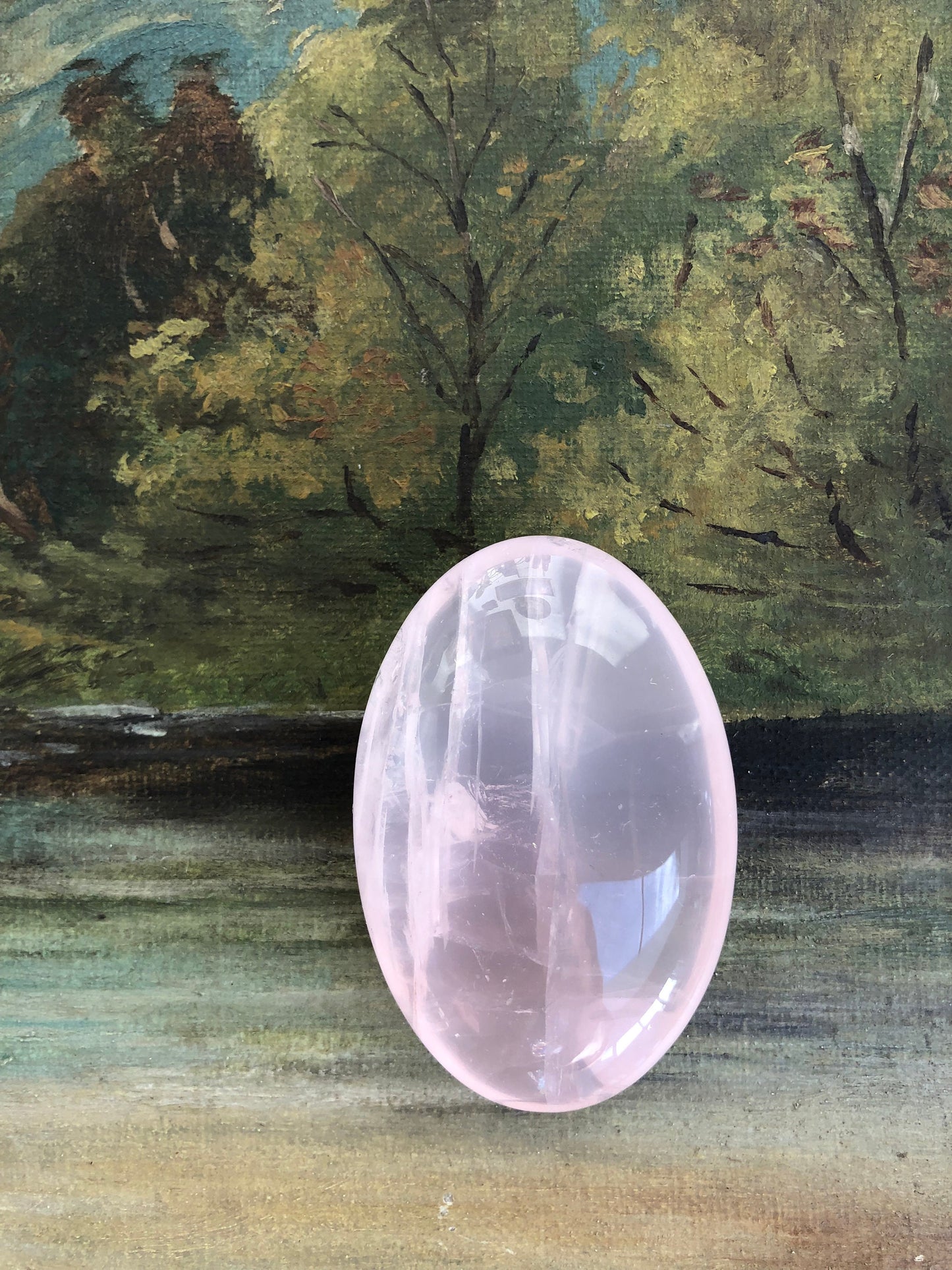 Rose Quartz palm stone