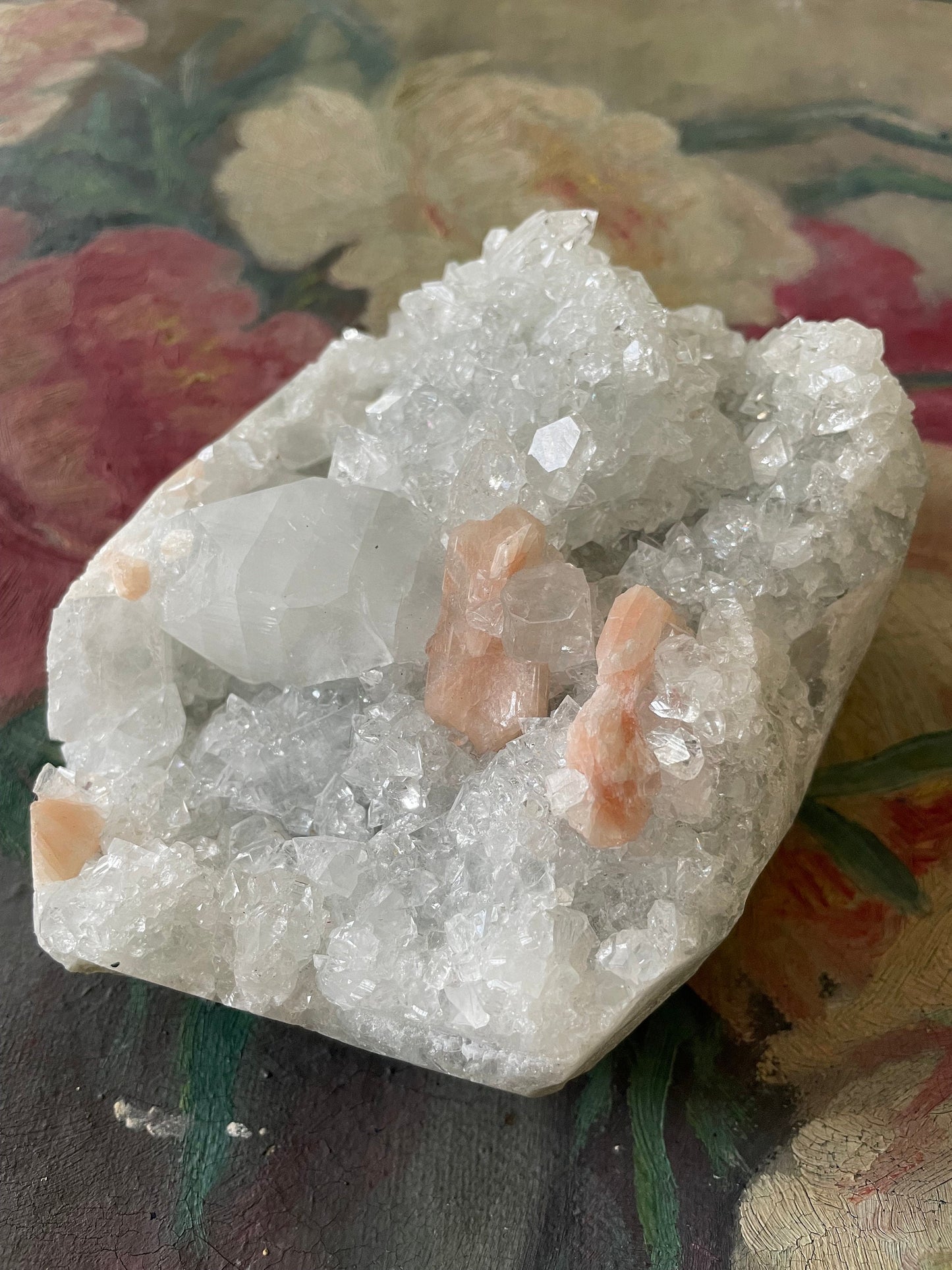 Apophyllite with Peach Stilbite