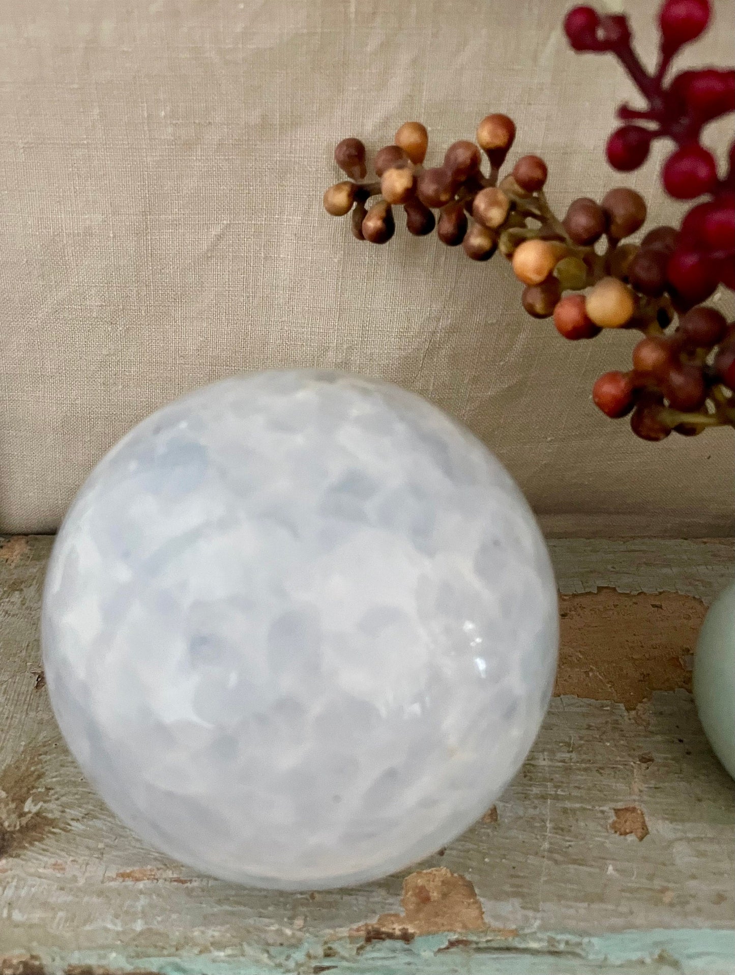 Blue Calcite Sphere Ball Globe