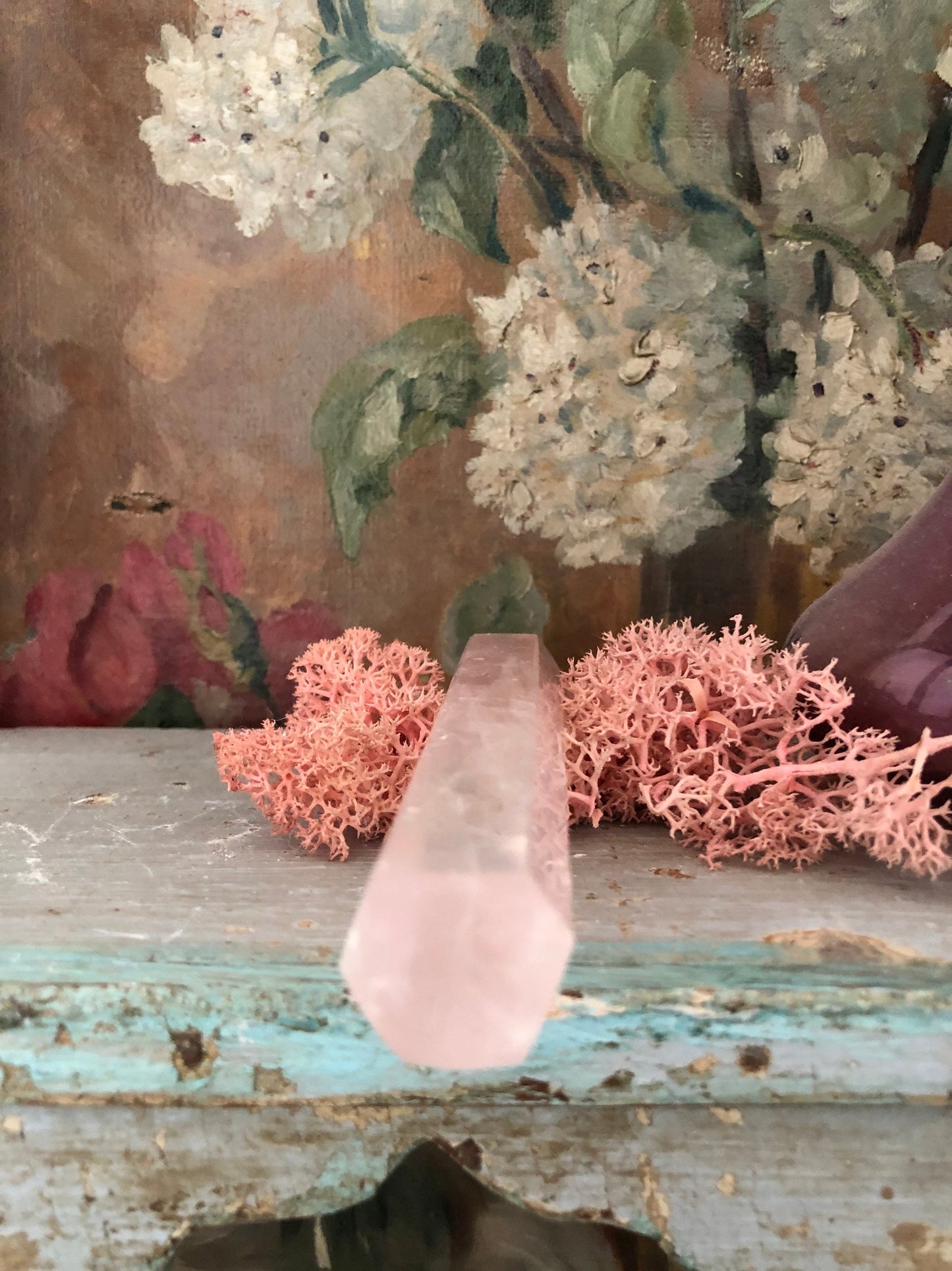 Rose Quartz  massage wand.