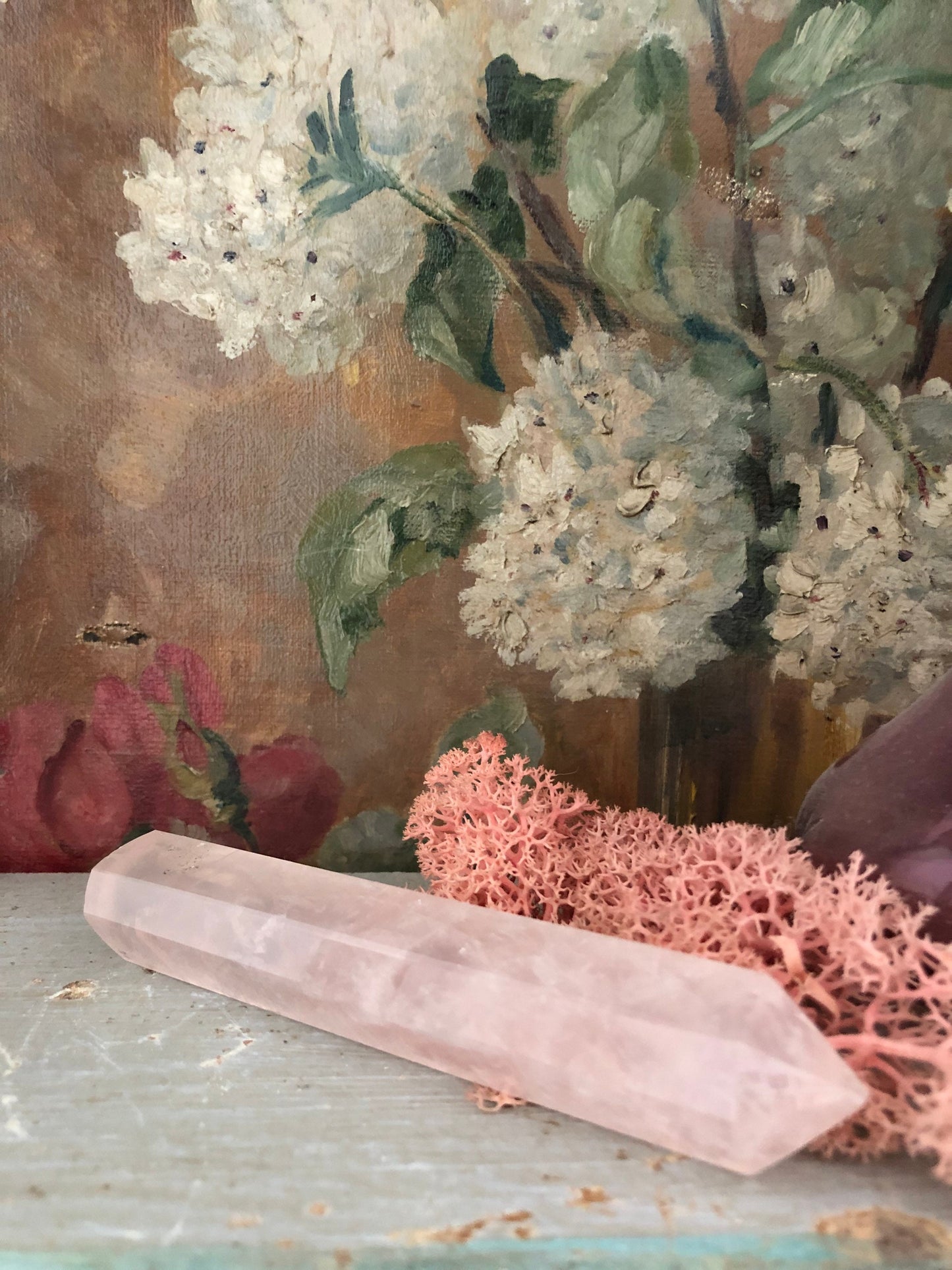 Rose Quartz  massage wand.