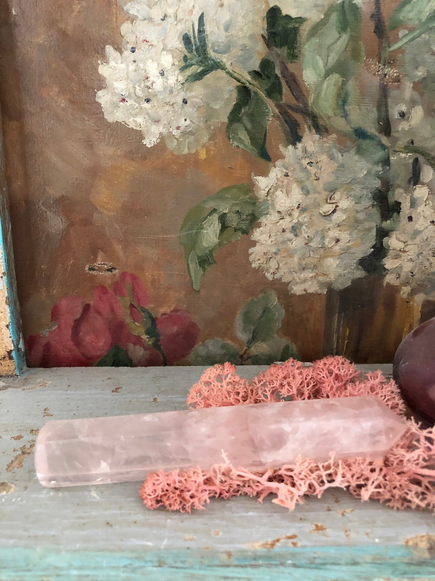 Rose Quartz  massage wand.