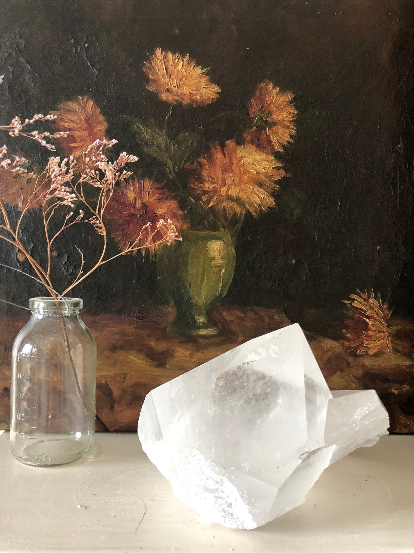 Quartz cluster pair of points - Natural and Unpolished points. Beautiful natural markings and large ‘record keeper’ pyramids.