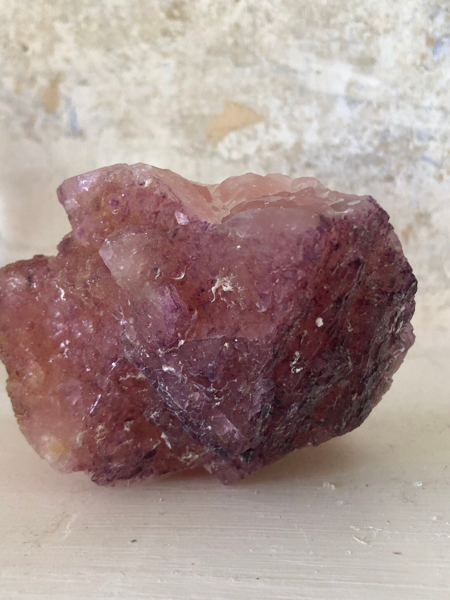 Pink fluorite natural Orange River, South Africa