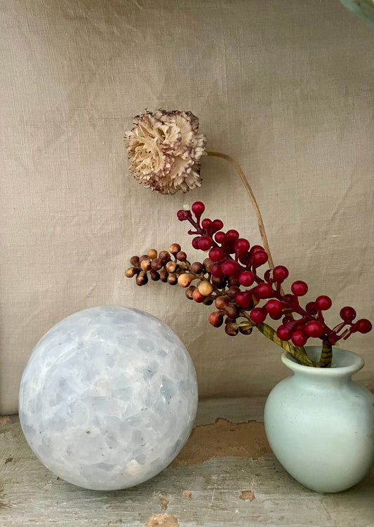 Blue Calcite Sphere Ball Globe